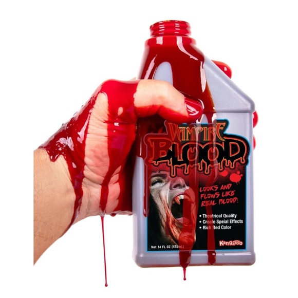 Fake Blood for Halloween, Special Effects Makeup, True Blood Color, 14 oz - Picture 1 of 11